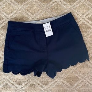 Crew Cuts Factory girls navy scalloped shorts size 10